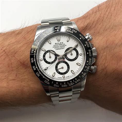 rolex daytona stahl panda|daytona panda rolex price.